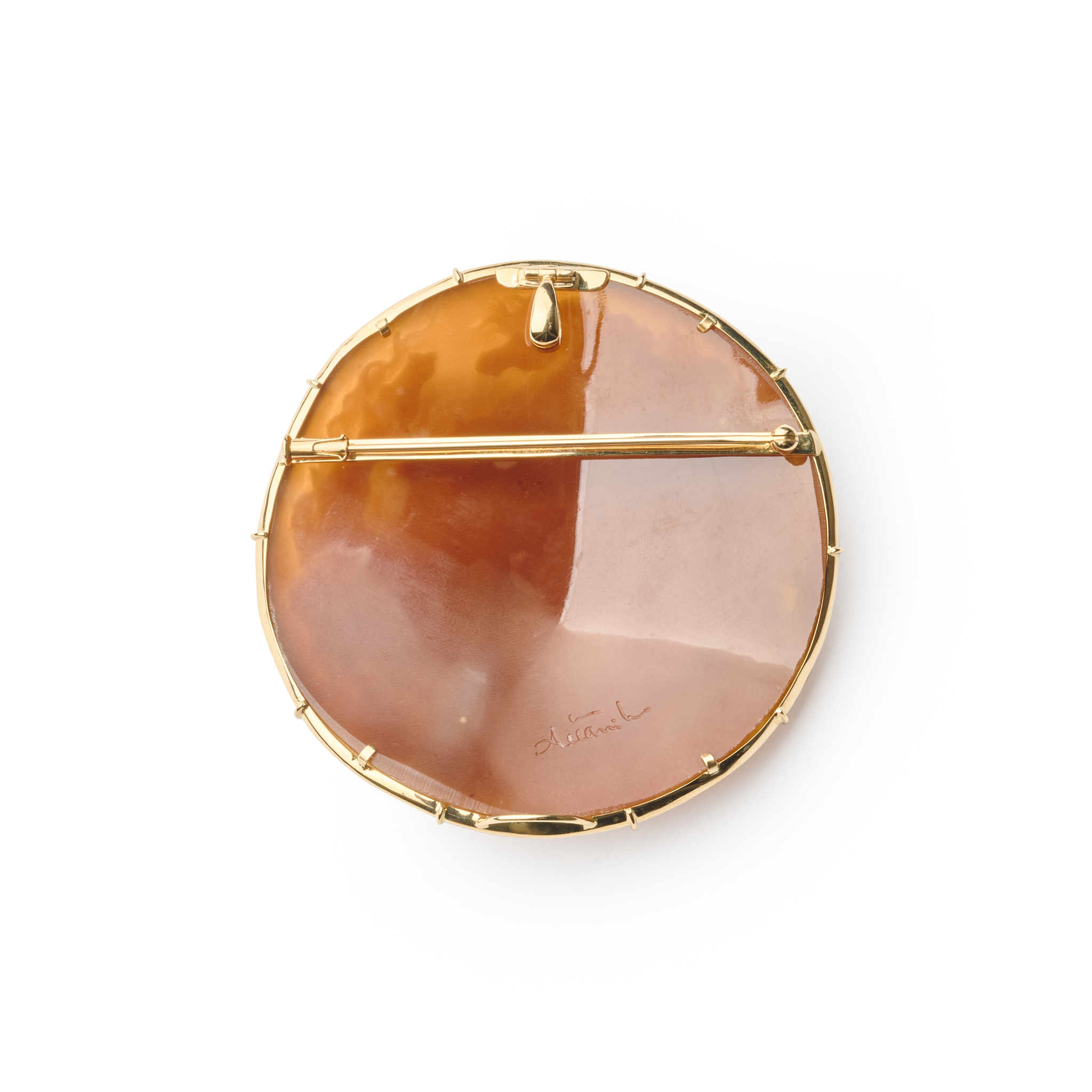 K18カメオブローチ